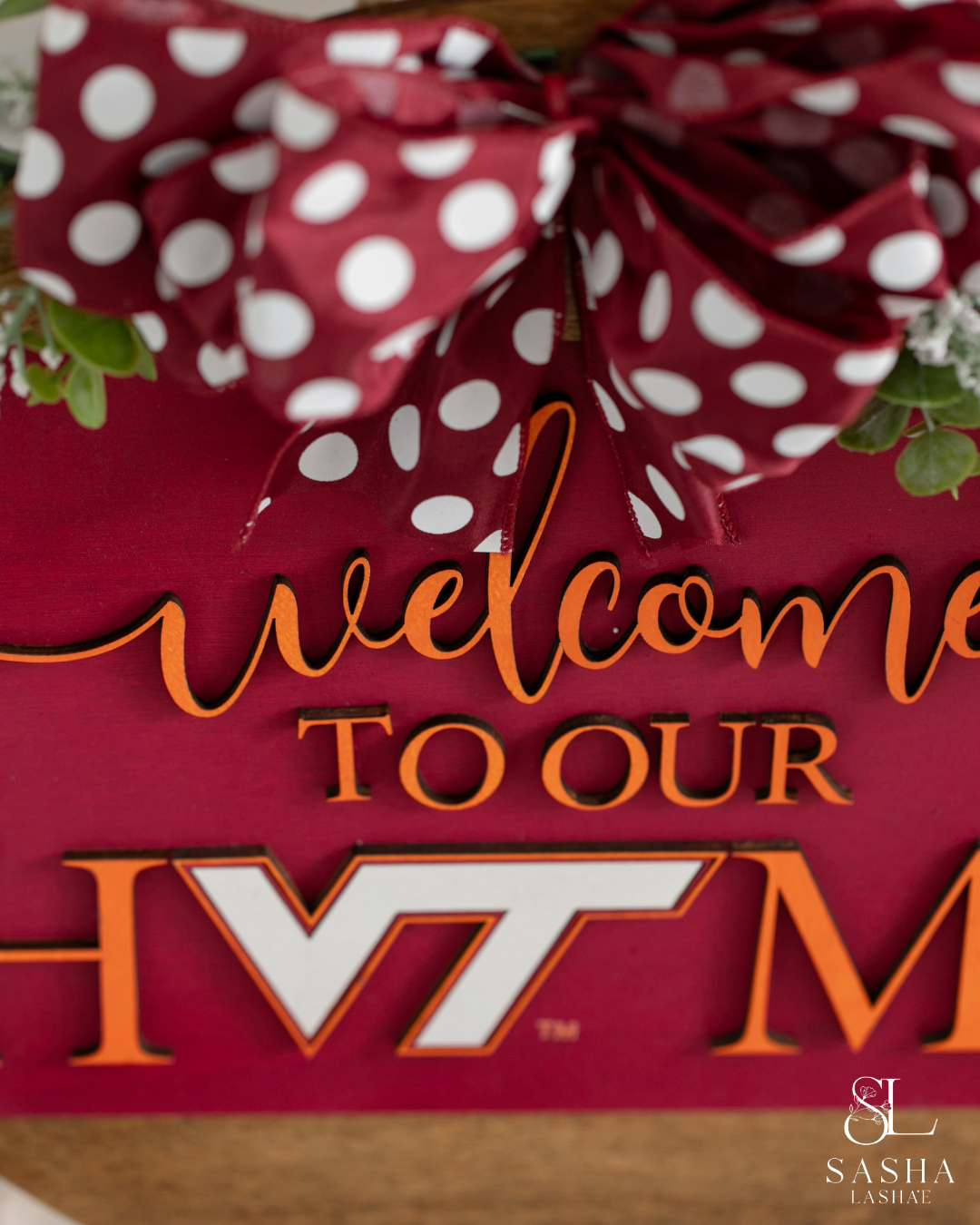 Welcome to our Home VT - Maroon and Orange