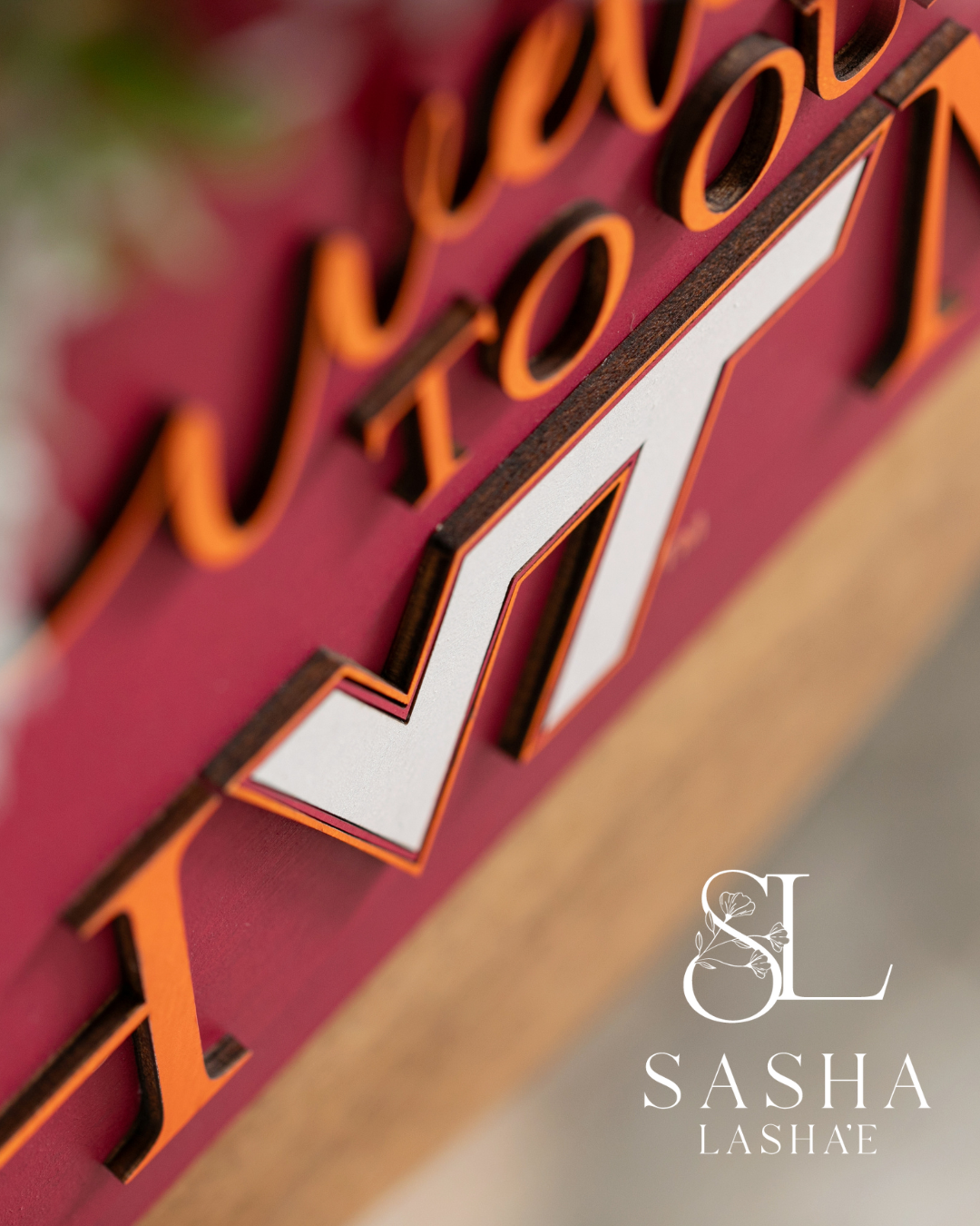 Welcome to our Home VT - Maroon and Orange