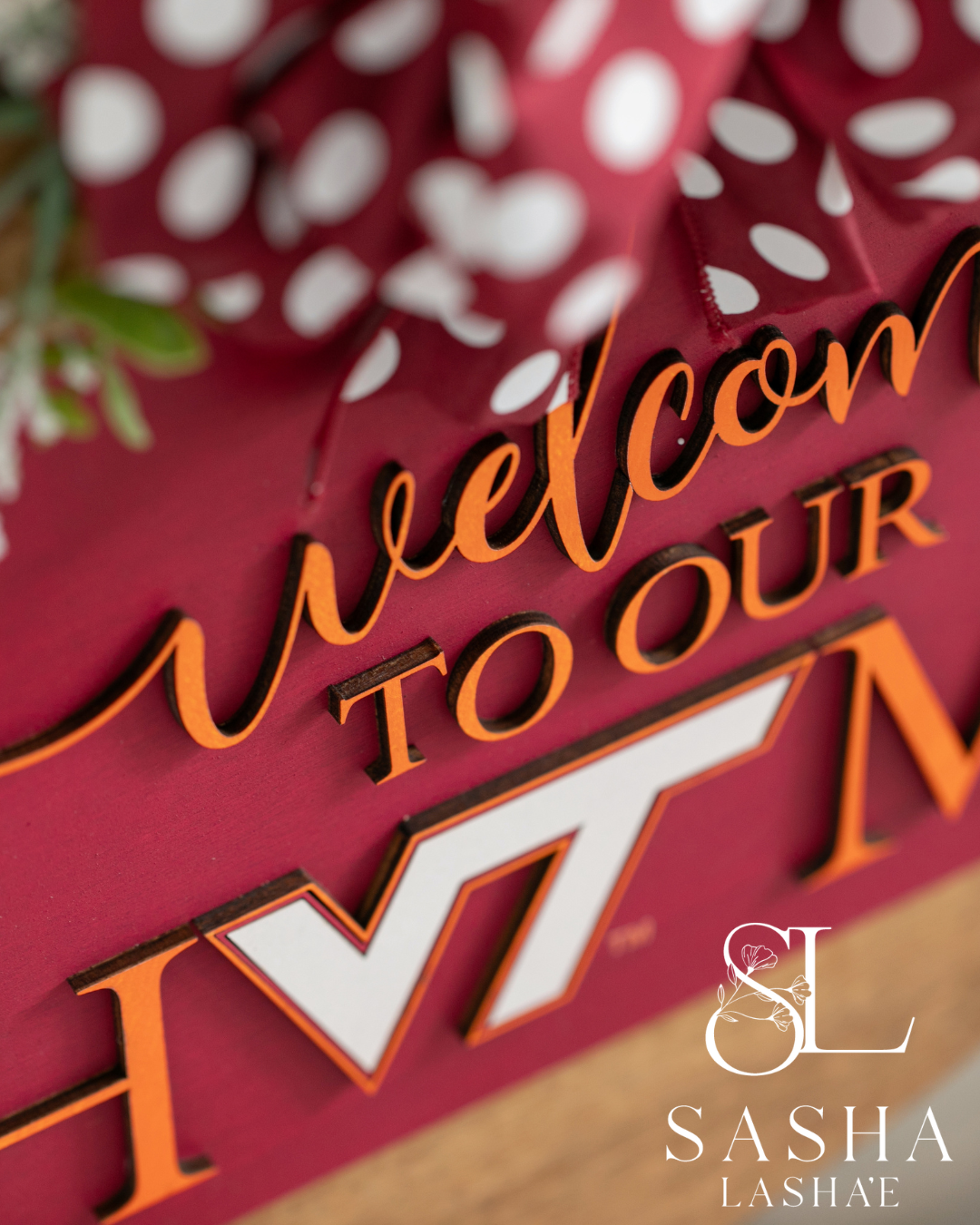 Welcome to our Home VT - Maroon and Orange