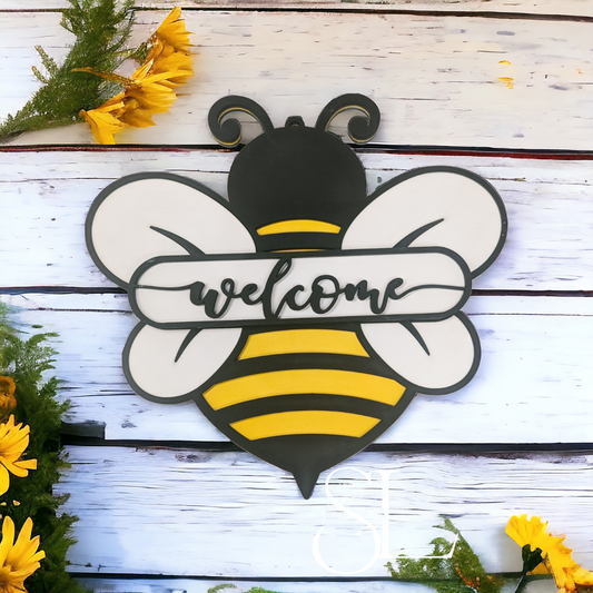 Bee Welcome Sign