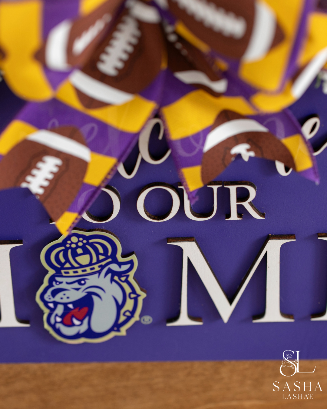 Welcome to Our Home JMU - Purple and White