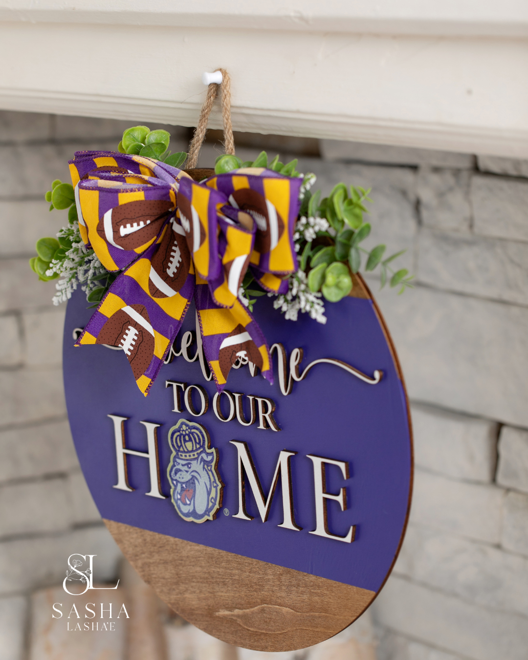Welcome to Our Home JMU - Purple and White