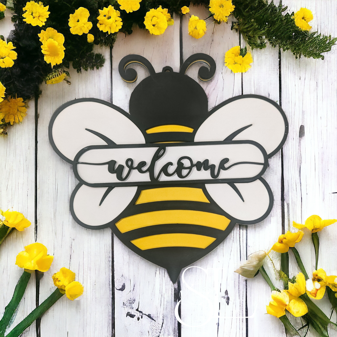 Bee Welcome Sign