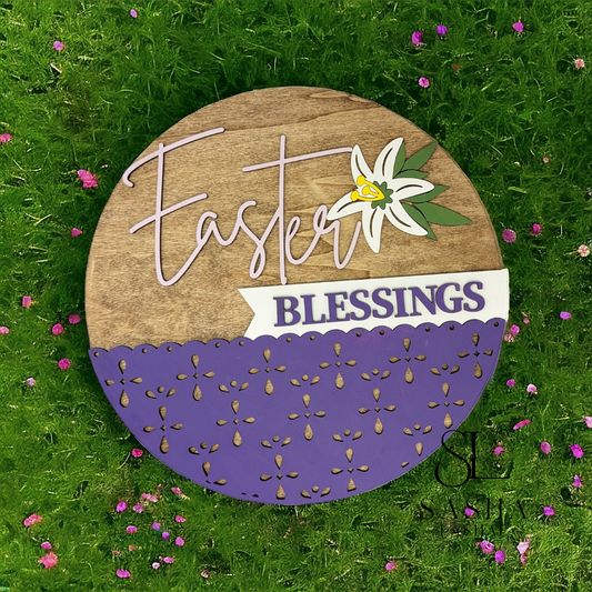 Easter Blessings Sign