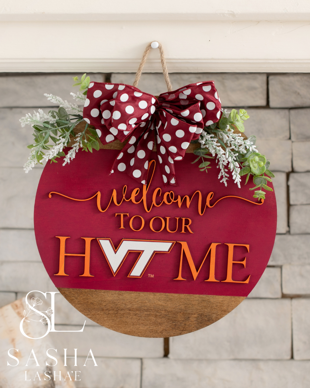 Welcome to our Home VT - Maroon and Orange