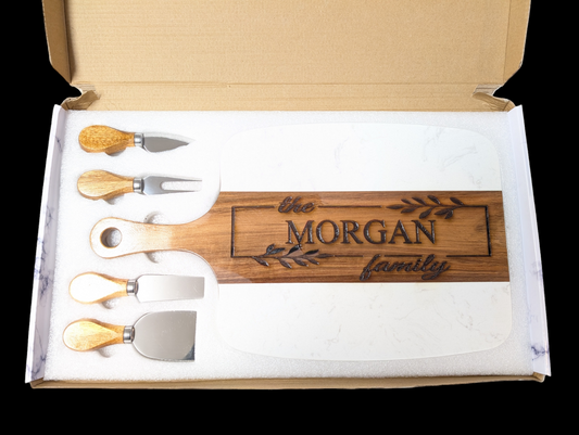 Marble Serving Board Set