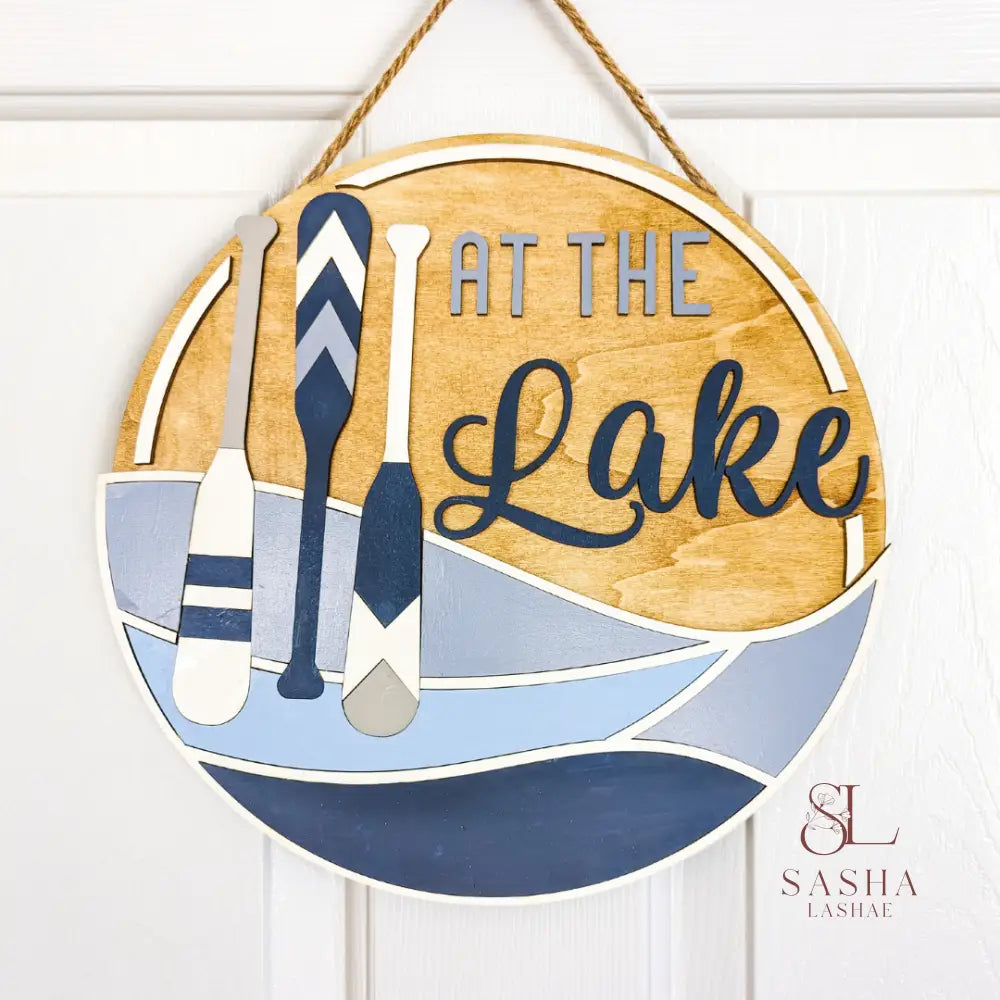 At The Lake Sign Door