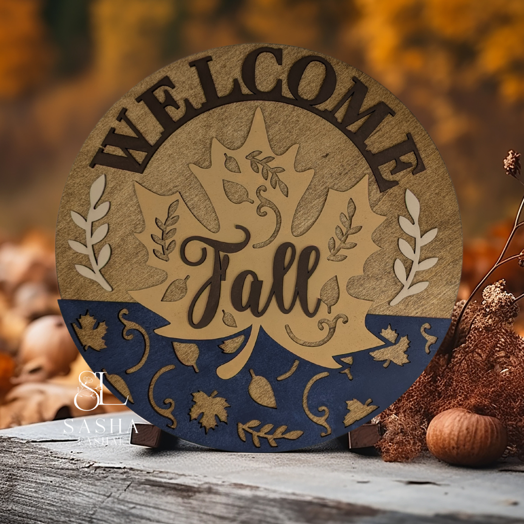 Fall Center Leaf Sign - image 2