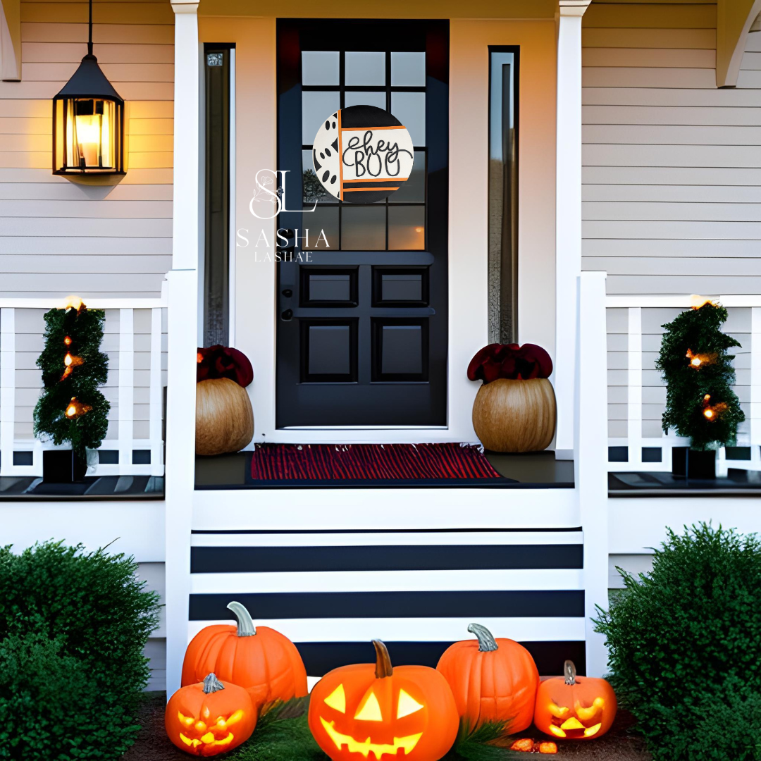 Boho Hey Boo Sign - image 2