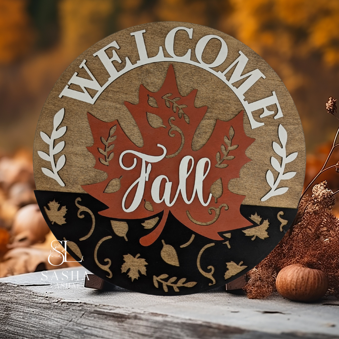 Fall Center Leaf Sign