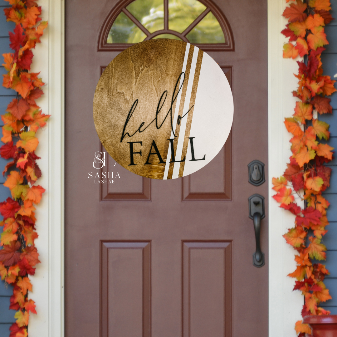 Elegant Hello Fall Sign - image 2