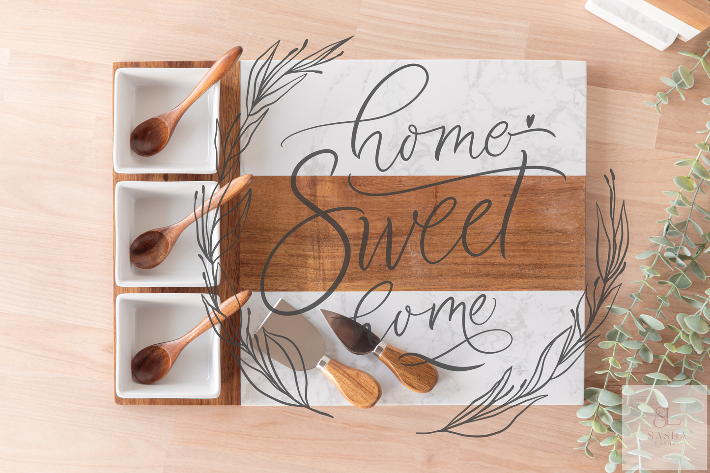 Home Sweet Home Arched Laurel