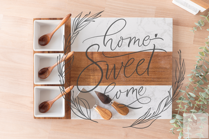 Home Sweet Home Arched Laurel