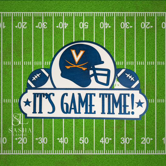 It's Game Time UVA - White and Blue
