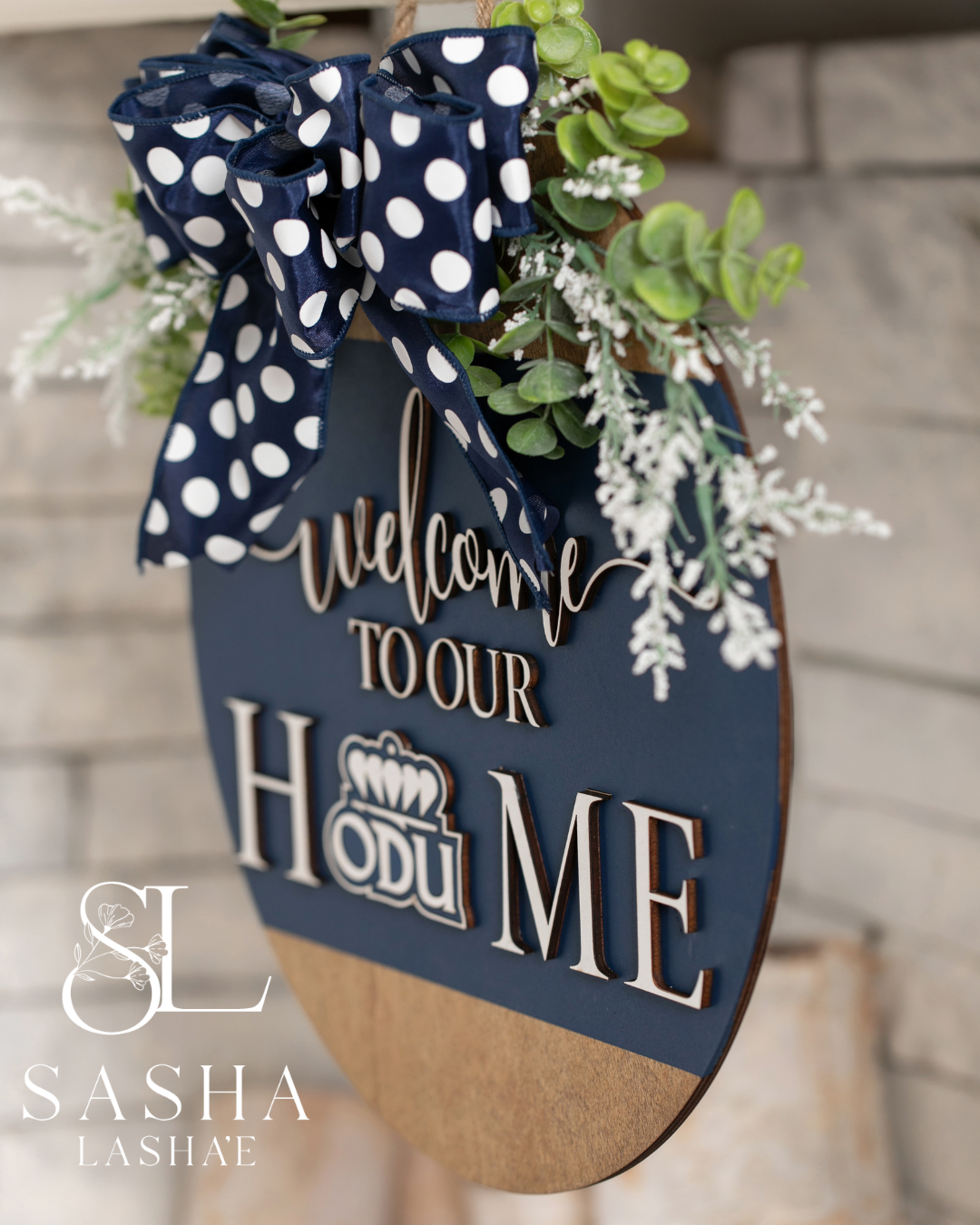Welcome to Our Home ODU - Blue and White