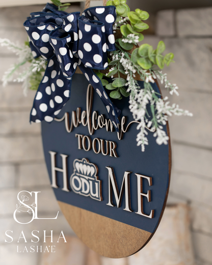 Welcome to Our Home ODU - Blue and White