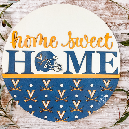 Home Sweet Home UVA Football Sign