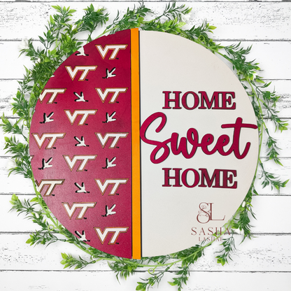 A Hokie Home Sweet Home Sign