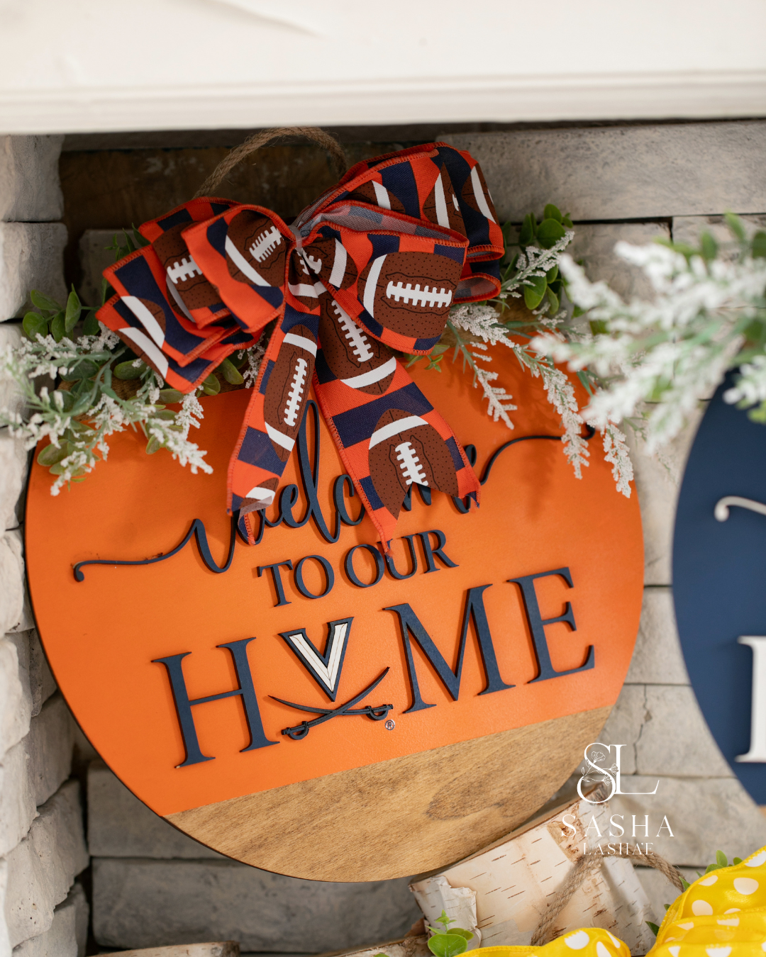 Welcome to Our Home UVA - Orange and Blue
