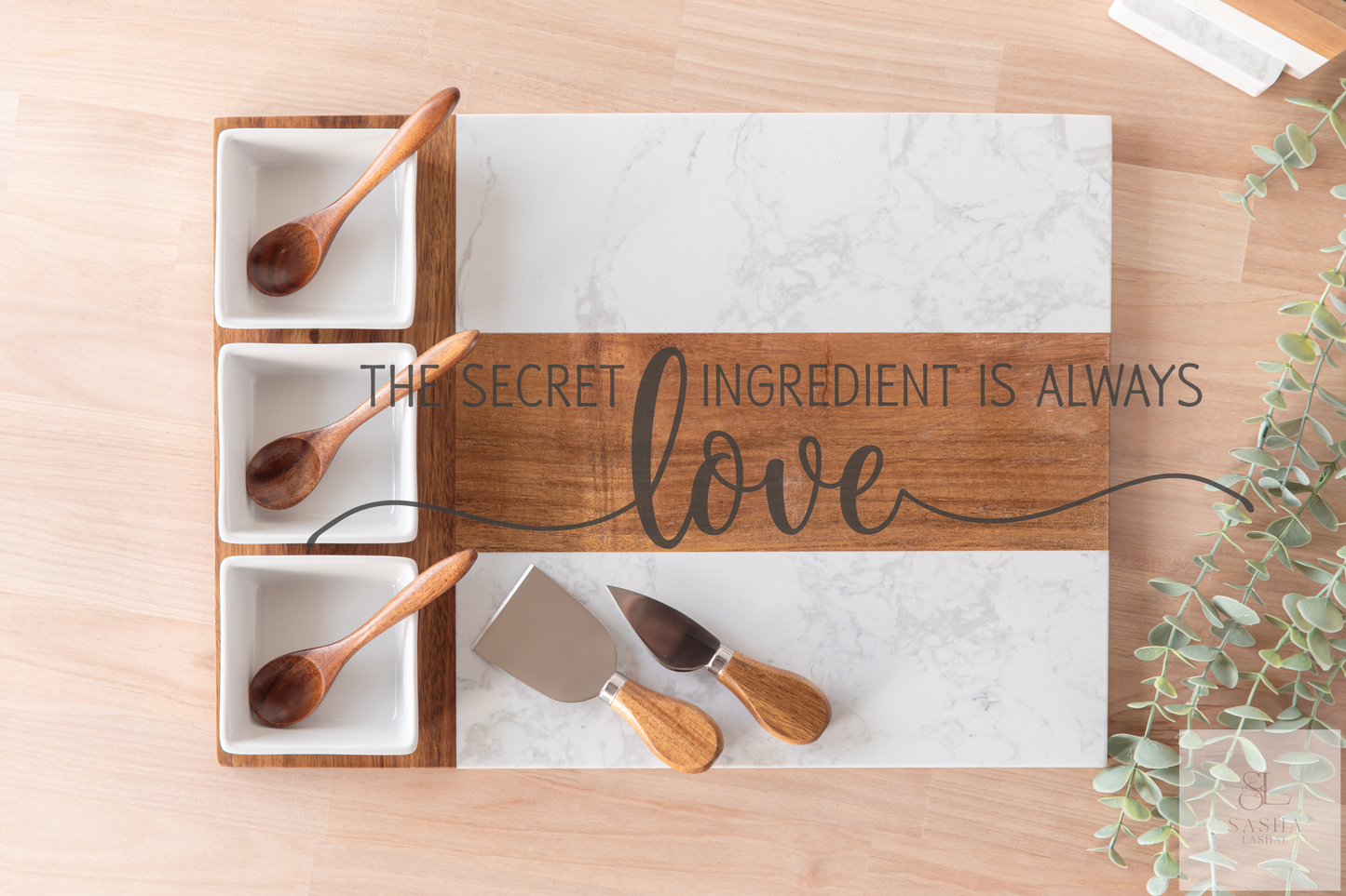 The Secret Ingredient Is Always Love Charcuterie Board