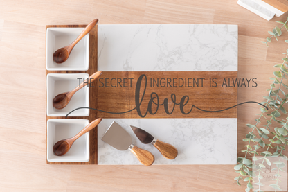 The Secret Ingredient Is Always Love Charcuterie Board