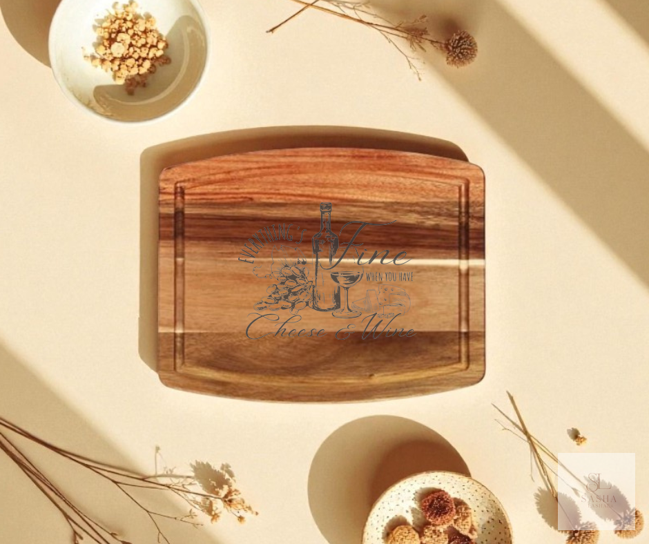 Fine Wine and Cheese Charcuterie Board