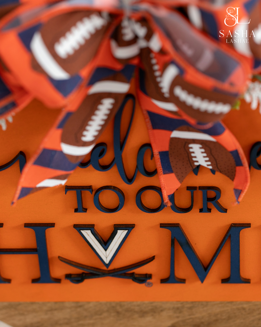 Welcome to Our Home UVA - Orange and Blue