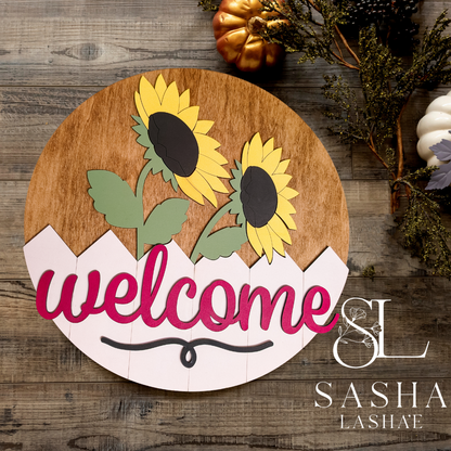 Realistic Sunflower Fence Sign - image 2