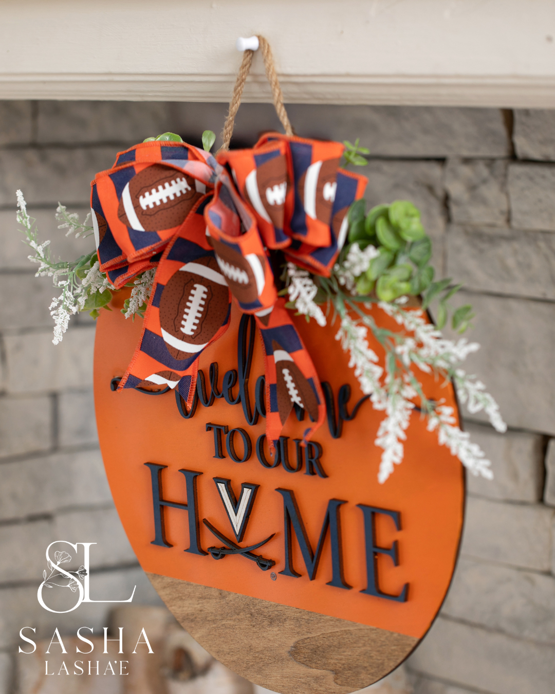 Welcome to Our Home UVA - Orange and Blue