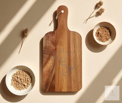 Hearthbrook – Cursive Home Script Charcuterie Board