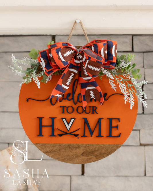 Welcome to Our Home UVA - Orange and Blue