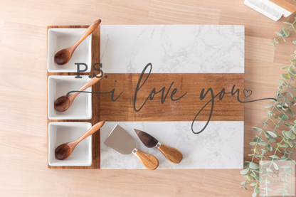 P.S. I Love You Charcuterie Board