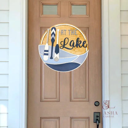 At The Lake Sign Door