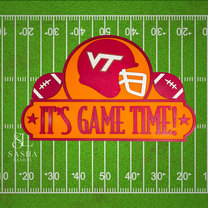 It's Game Time VT - Orange  and Maroon