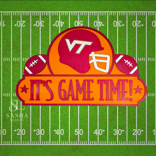 It's Game Time VT - Orange  and Maroon