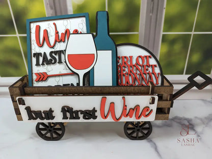 But First Wine Wagon Insert