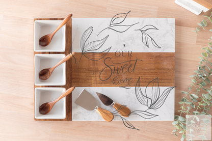 Hearthbrook – Cursive Home Script Charcuterie Board