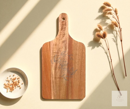 Hearthbrook – Cursive Home Script Charcuterie Board