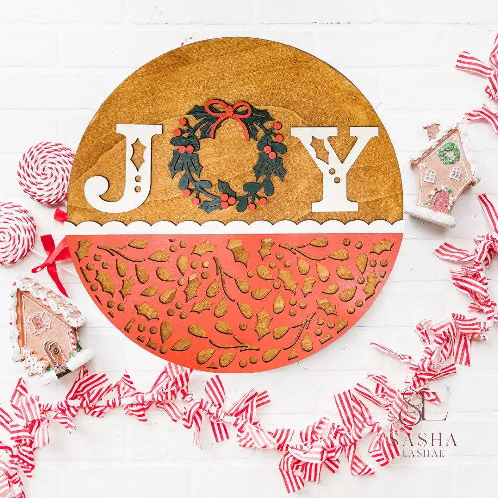 Joy And Holly Sign Door