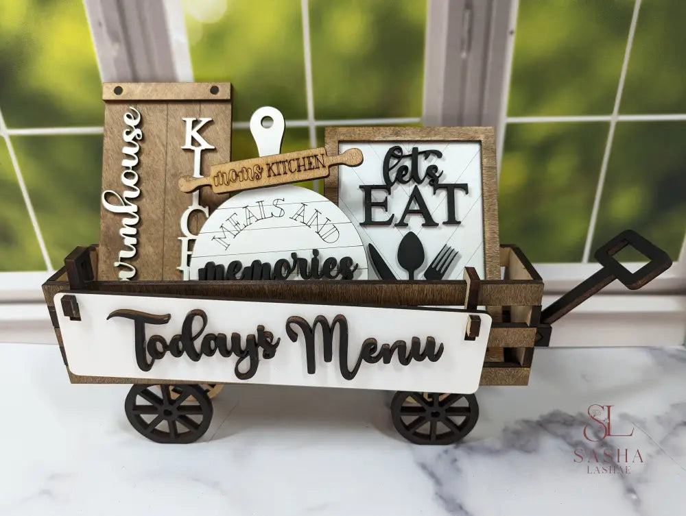 Let’s Eat In The Kitchen Wagon Insert