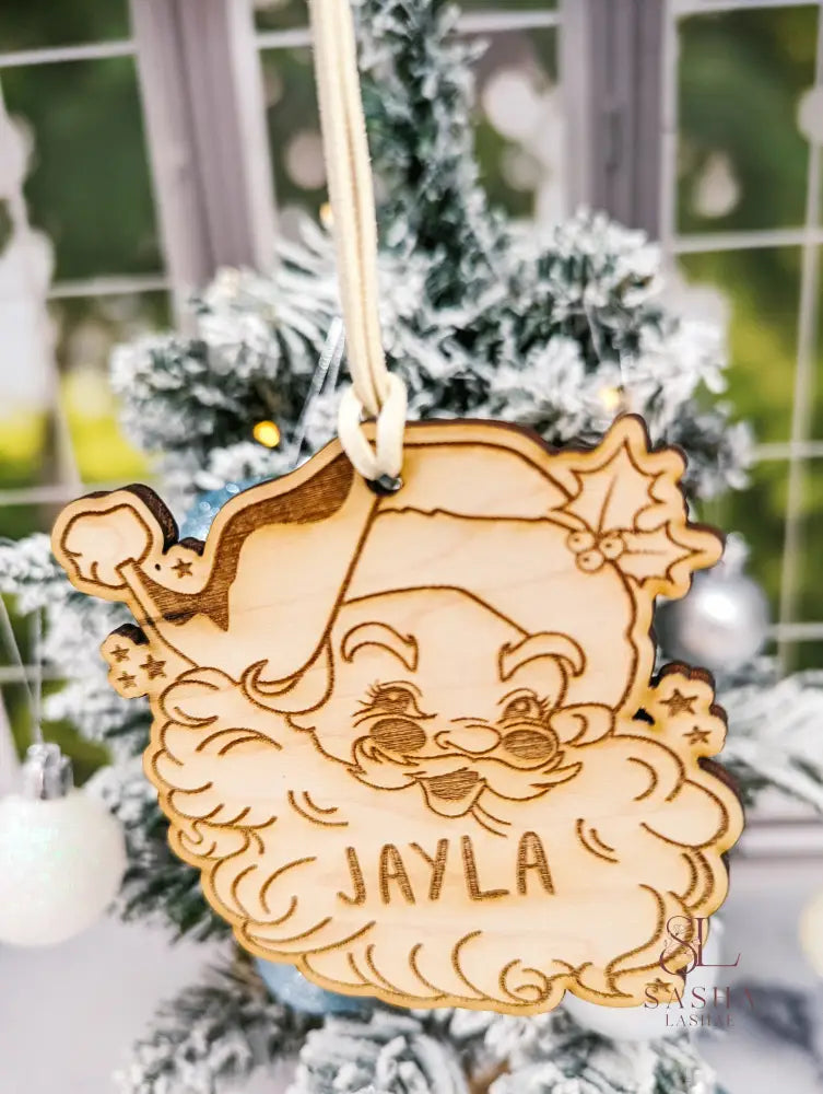 Retro Santa Ornament