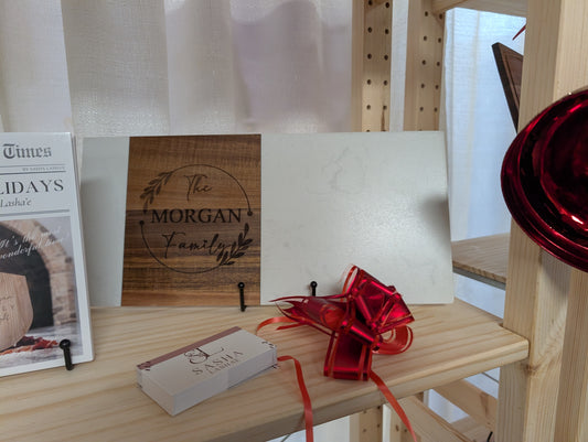 White Marble And Acacia Wood Serving Boards Rectangular - 15 x 7