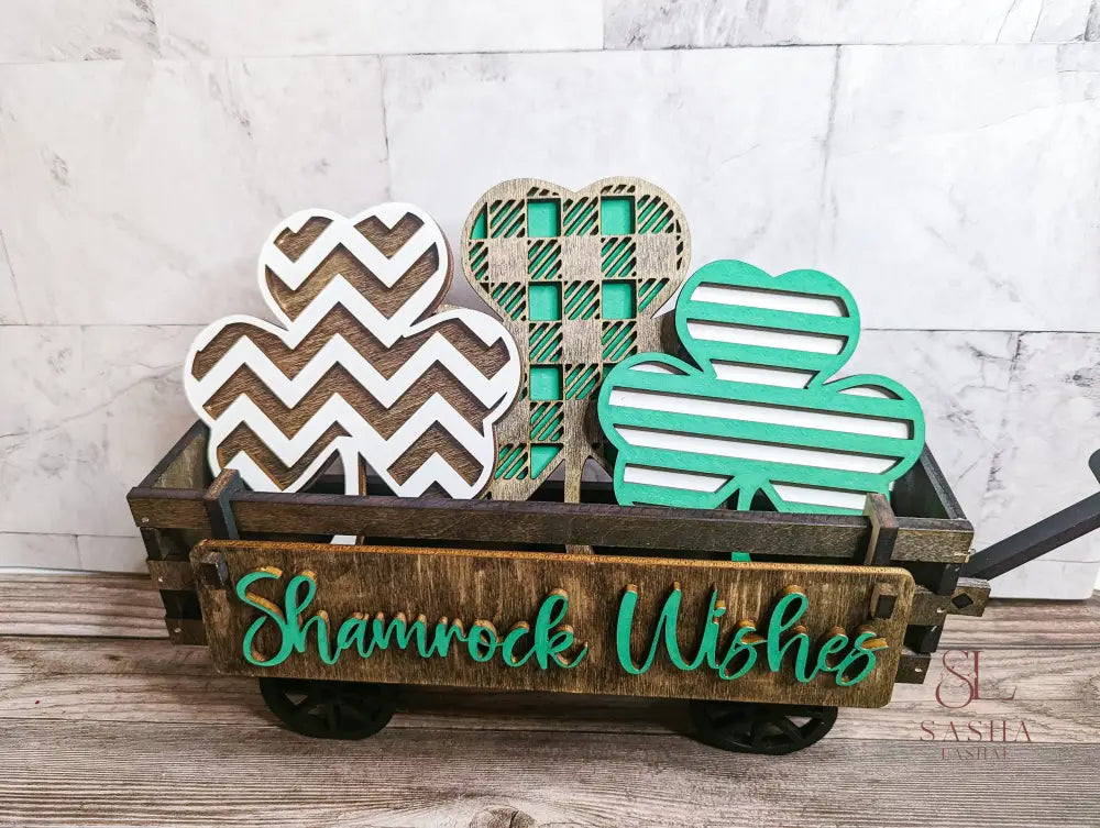 St. Patricks Day Wagon Insert