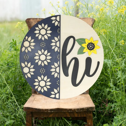 Sunflower Hi Sign Door