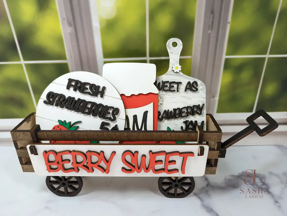 Sweet Strawberry Wagon Insert