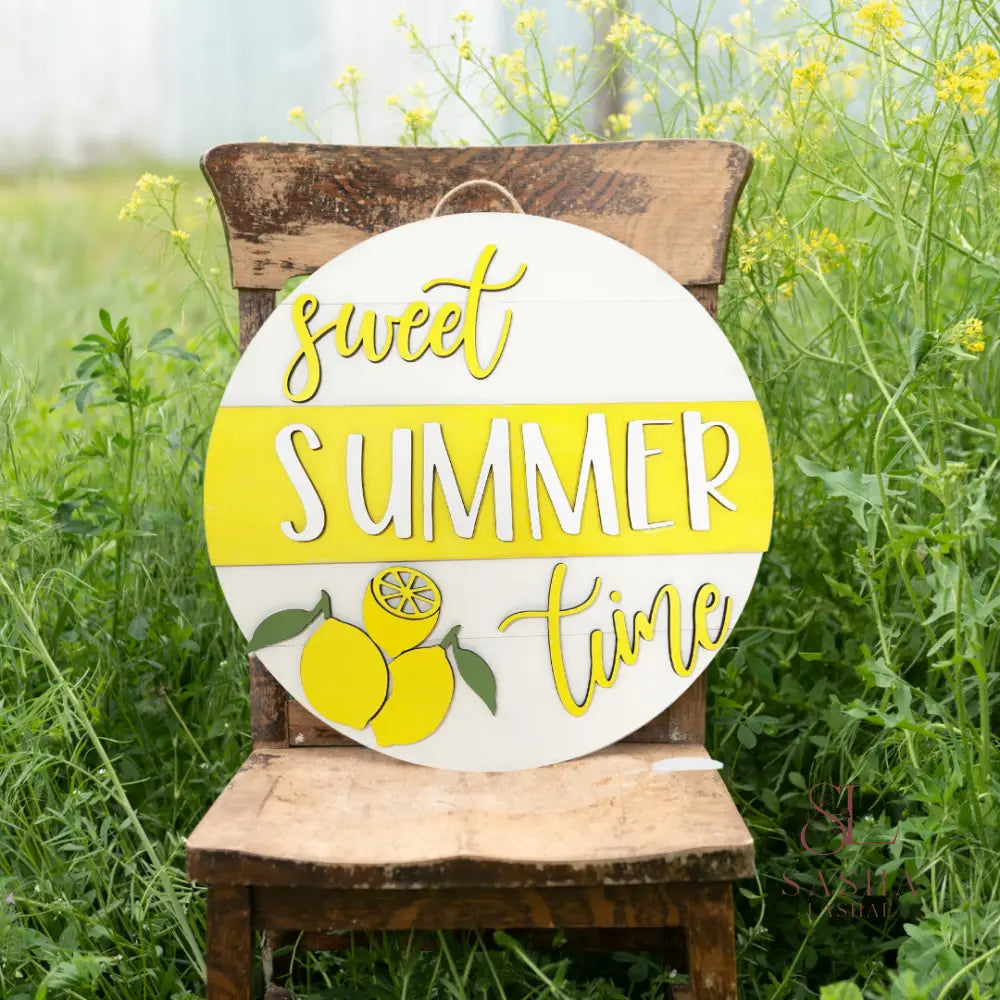 Sweet Summer Time Sign Door