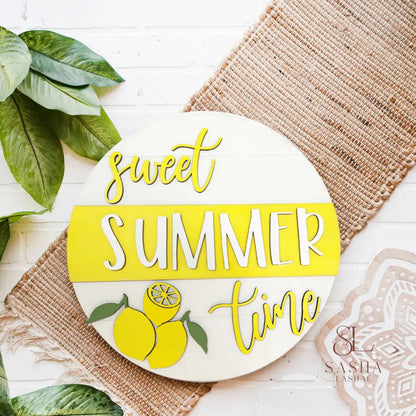 Sweet Summer Time Sign Door