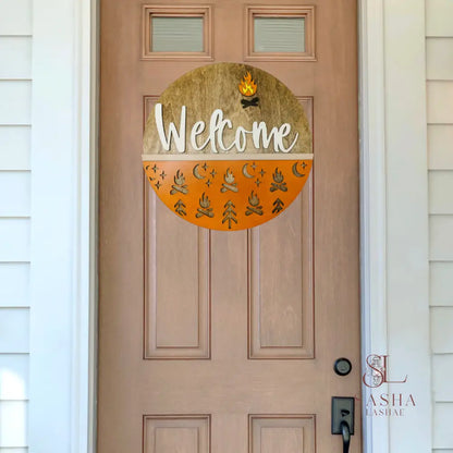 Welcome Hope You Like Campfire Door Sign