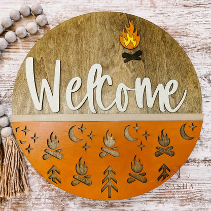 Welcome Hope You Like Campfire Door Sign